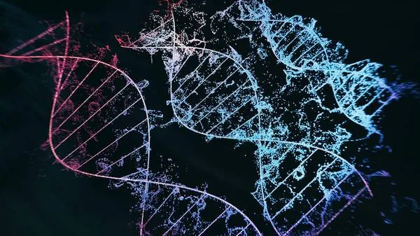 Stylized DNA double helix